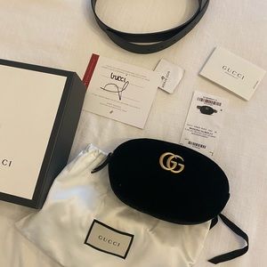 Gucci GG velvet belt bag fanny
